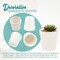 4E's Novelty 12 Pack Ceramic Flower Pots with Drainage Holes - DIY Craft Paintable Flower Pots for Kids